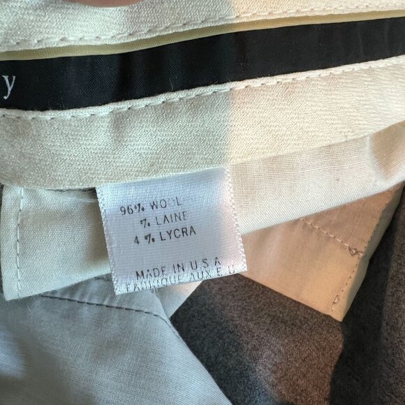 Theory Womens Dress Pants Wide Leg Trouser Mid Rise Size 2 Gray Wool Blend - Picture 10 of 13